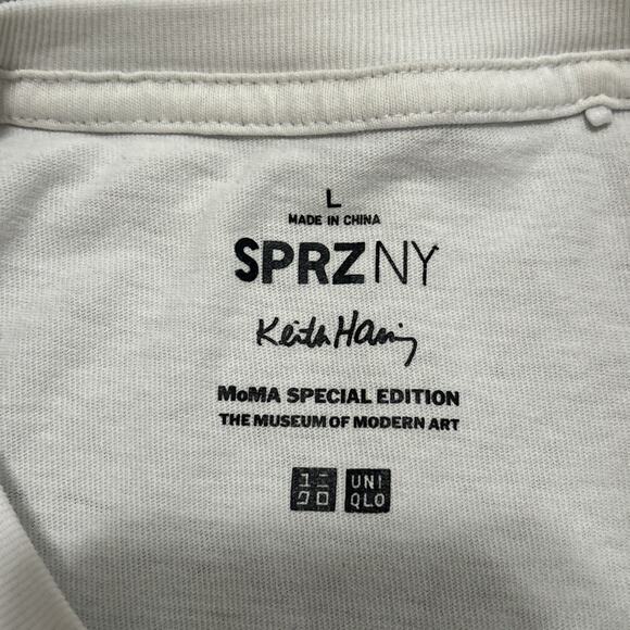 Uniqlo SPRZ NY x Keith Haring Men's Size Large Blue Heart - Picture 2 of 6